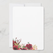 ワイルドマウンテンブルゴーニュバラ 招待状 (裏面)