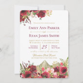 ワイルドマウンテンブルゴーニュバラ 招待状 (正面)