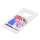 ワイルドマウンテンホースギャロッピング クレジットカード栓抜き (裏面アングル)