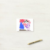 ワイルドマウンテンホースギャロッピング ポストイット (デスク上)