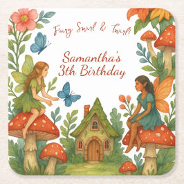 ワイルドマジカルフェアリーガーデンバースデーパーティー –  スクエアペーパーコースター