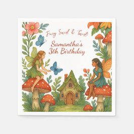 ワイルドマジカルフェアリーガーデンバースデーパーティー –  スタンダードカクテルナプキン