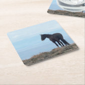 ワイルドマスタング スクエアペーパーコースター (アングル)