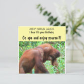 ワイルドマン誕生日ゴーイングサル カード (スタンド正面)