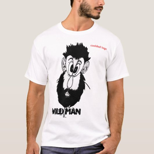 ワイルドマンcooldadロゴ tシャツ (正面)