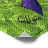 ワイルドマーディグラスキャットパーティーニューオーリンズマスクアートプリ ポスター (角)