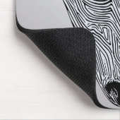 ワイルドミニマリストラインアートホースの流れ マウスパッド (コーナー)