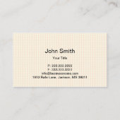 ワイルドミュージックシンボルレインボー水玉模様名刺 名刺 (裏面)