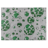 ワイルドミーカウグリーンアンドホワイトプリント カッティングボード (正面)