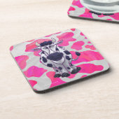 ワイルドミーカウピンクとホワイト コースター (左側)