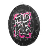 ワイルドミーカウピンクとホワイト ダーツボード (正面右)