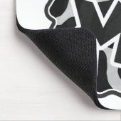 ワイルドミーカウ白黒 マウスパッド (コーナー)