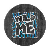 ワイルドミーゼブラブラック&ブルー カッティングボード (正面)