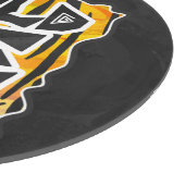 ワイルドミータイガーオレンジとブラック カッティングボード (角)