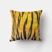 ワイルドミータイガーオレンジとブラック クッション (裏面)