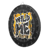 ワイルドミータイガーオレンジとブラック ダーツボード (正面右)