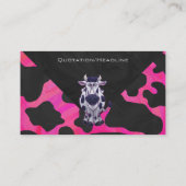 ワイルドミータイガーブラックとピンク 名刺 (裏面)