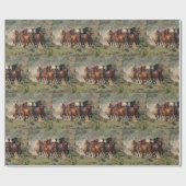 ワイルドムスタングスホースヘルド ラッピングペーパー (フラット)