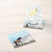 ワイルドムスタンスタリオン スクエアペーパーコースター (インサイチュ)