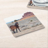 ワイルドムスタンフォール スクエアペーパーコースター (アングル)