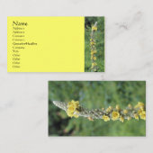ワイルドムレイン花写真名刺 名刺 (正面/裏面)