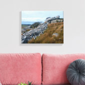 ワイルドムーア・ボドミン・ムーア・コーンウォール・イングランド キャンバスプリント (インサイチュ (リビング))