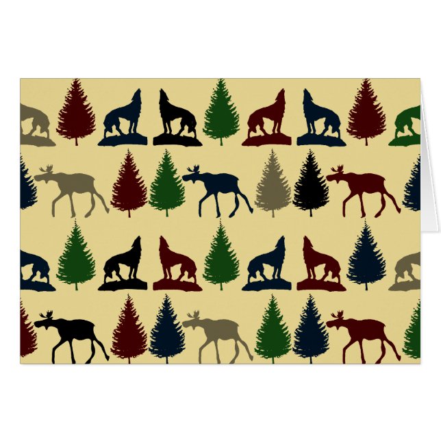 ワイルドムースウルフワイルドネスマウンテンキャビン素朴 (正面横)