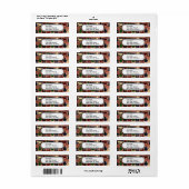 ワイルドムースウルフワイルドネスマウンテンキャビン素朴 ラベル (フルシート)