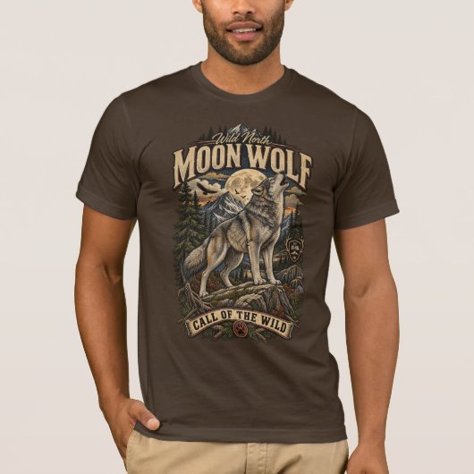ワイルドムーンウルフ Tシャツ (正面)