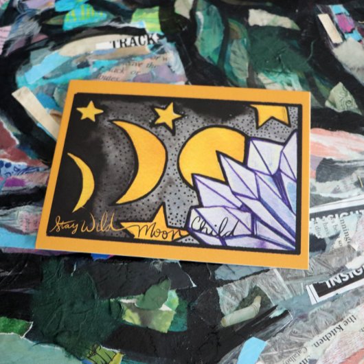 ワイルドムーンチャイルドムーンフェイズ ポストカード