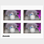 ワイルドムーン宇宙アート – ステッカー (シート)