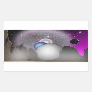 ワイルドムーン宇宙アート – ステッカー