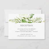 ワイルドメドウウェディングレセプションエンクロージャカード 招待状 (正面)