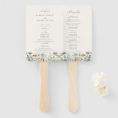 ワイルドメドウフローラ結婚式 プログラム ハンドファン (正面&裏面)