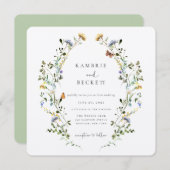 ワイルドメドウリース結婚ズ 招待状 (正面/裏面)