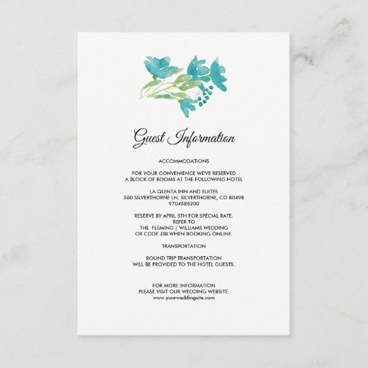 ワイルドメドウ春結婚マウンテンズ詳細カード エンクロージャーカード (正面)