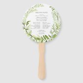 ワイルドメドウ結婚式 プログラム ハンドファン (裏面)