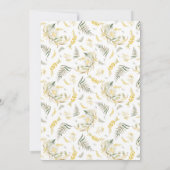 ワイルドモダンフラワーアーチボホブライダルシャワー 招待状 (裏面)