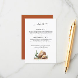 ワイルドモダン・ウェスト砂漠結婚の情報 エンクロージャーカード