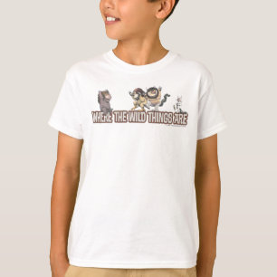 ワイルドモノがロゴにキャラクターされる場所 Tシャツ