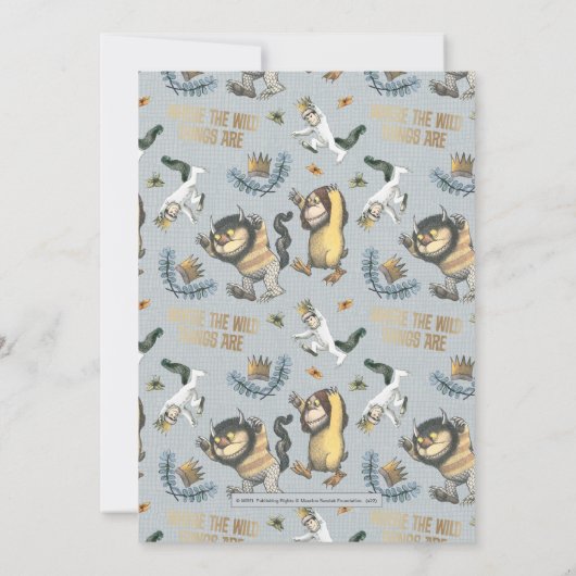 ワイルドモノが誕生する招待状 招待状 (裏面)