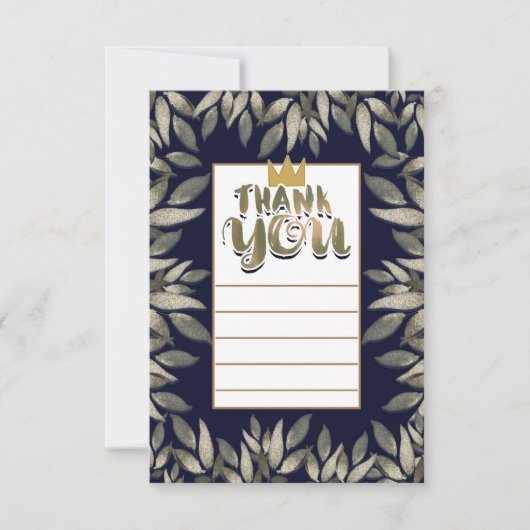 ワイルドモノの王様1歳の誕生日ありがとう 招待状 (正面)