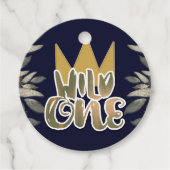 ワイルドモノの王様1歳の誕生日パーティー フェイバータグ (正面)