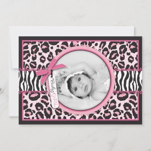 ワイルドモノアナウンスカード 招待状 (正面)