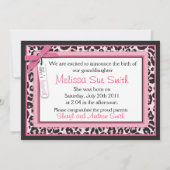 ワイルドモノアナウンスカード 招待状 (裏面)