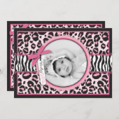 ワイルドモノアナウンスカード 招待状 (正面/裏面)