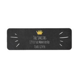 ワイルドモノ金ゴールドクラウン差出人住所ラベルボーイ ラベル