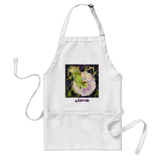 ワイルドモーニンググローリーバイアレクサンドラ調理師 スタンダードエプロン (正面)