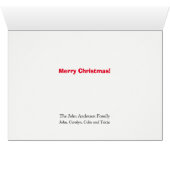 ワイルドヤクおもしろいサンタハットクリスマスカード (内部横(下))