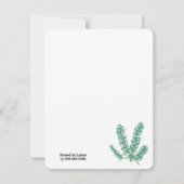 ワイルドユーカリブライダルシャワー 招待状 (裏面)